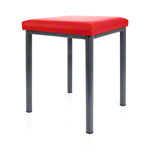 stool robusta with cushion, L x B 40 x 40 cm, frame color anthrazite