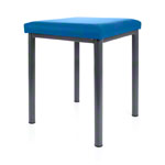 stool robusta with cushion, L x B 40 x 40 cm, frame color anthrazite