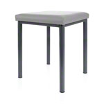 stool robusta with cushion, L x B 40 x 40 cm, frame color anthrazite