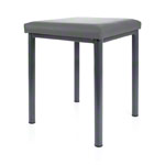 stool robusta with cushion, L x B 40 x 40 cm, frame color anthrazite