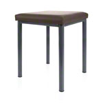stool robusta with cushion, L x B 40 x 40 cm, frame color anthrazite