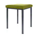 stool robusta with cushion, L x B 40 x 40 cm, frame color anthrazite