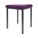 stool robusta with cushion, L x B 40 x 40 cm, frame color anthrazite