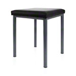 stool robusta with cushion, L x B 40 x 40 cm, frame color anthrazite