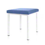 stool robusta with cushion, L x B 40 x 40 cm, frame color white