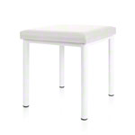 stool robusta with cushion, L x B 40 x 40 cm, frame color white