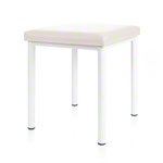 stool robusta with cushion, L x B 40 x 40 cm, frame color white