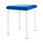 stool robusta with cushion, L x B 40 x 40 cm, frame color white