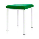 stool robusta with cushion, L x B 40 x 40 cm, frame color white