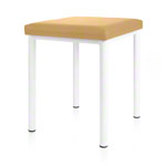 stool robusta with cushion, L x B 40 x 40 cm, frame color white