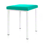 stool robusta with cushion, L x B 40 x 40 cm, frame color white