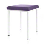 stool robusta with cushion, L x B 40 x 40 cm, frame color white