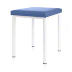 stool robusta with cushion, L x B 40 x 40 cm, frame color white