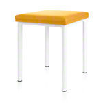 stool robusta with cushion, L x B 40 x 40 cm, frame color white