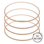 wooden gymnastics hoops, set of 4, � 90 cm