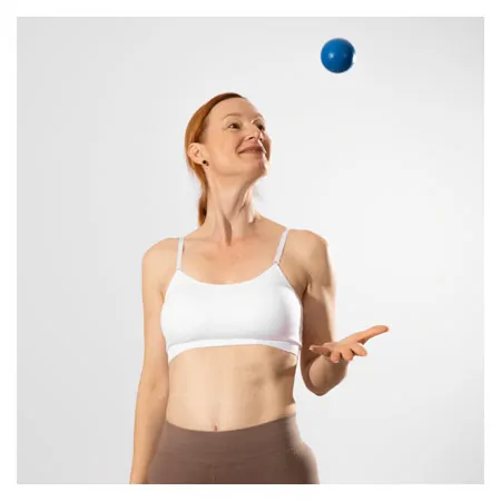 Foam ball coated,  7 cm, blue