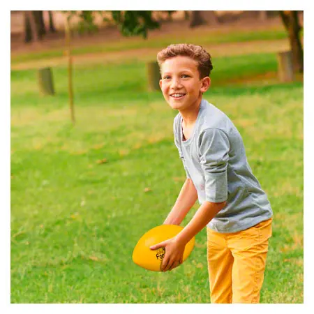 VOLLEY Mini Football made of foam with elephant skin, yellow