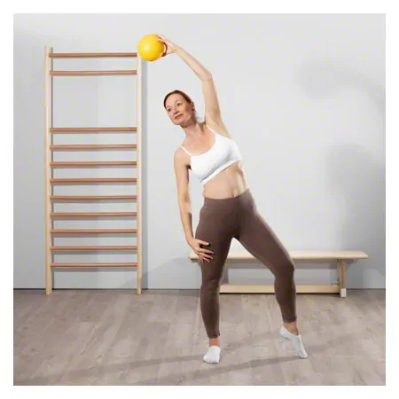 Coated foam ball,  16 cm, yellow