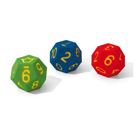 VOLLEY foam learning cube, with numbers, 12 faces