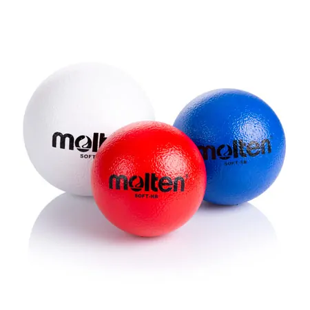 Molten foam ball Soft-HR coated,  16 cm, red