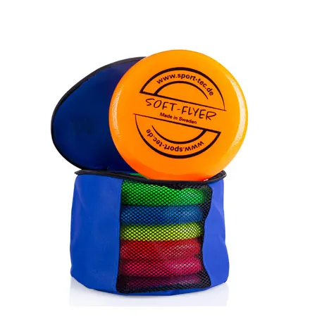 Sport-Tec Soft-Flyer clay target set, 7 pieces incl. storage bag