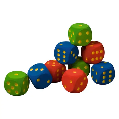 VOLLEY foam cubes uncoated, 30x30x30 cm