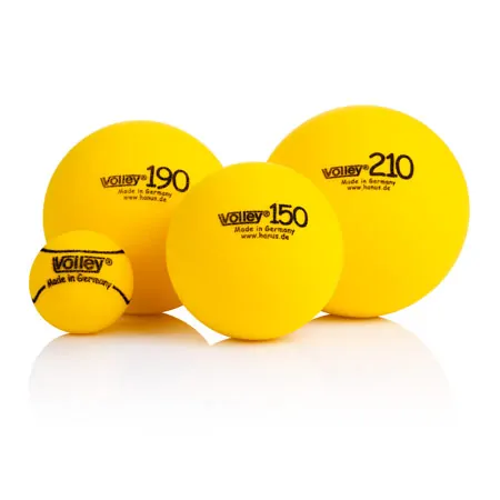 VOLLEY foam ball uncoated,  19 cm, yellow