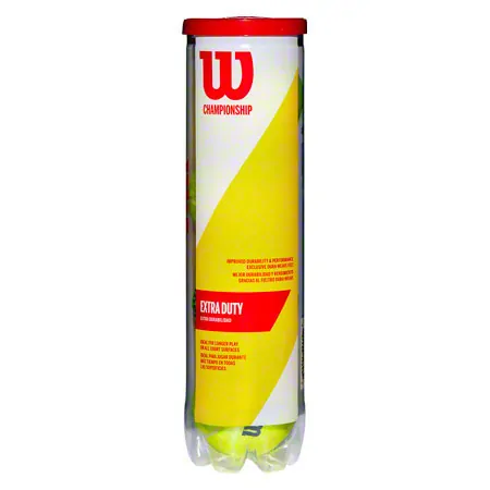 17x Wilson tennisball CHAMPIONSHIP EXTRA DUTY can of 4, incl. drinking bottle