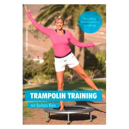 Trampoline,  100 cm, foldable, incl. DVD, 60 min.