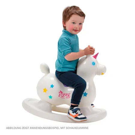 GYMNIC bouncing animal unicorn Rody Magical Unicorn with roll tub