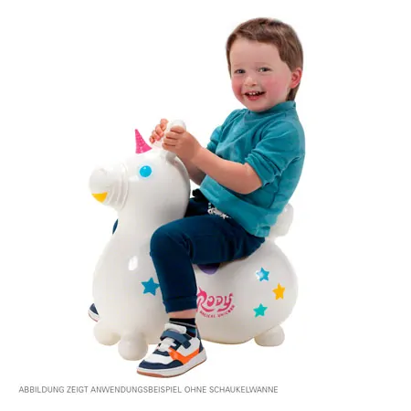 GYMNIC bouncing animal unicorn Rody Magical Unicorn with swing tub