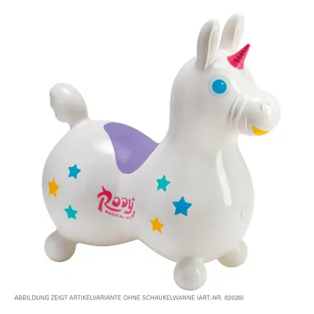 GYMNIC bouncing animal unicorn Rody Magical Unicorn with swing tub