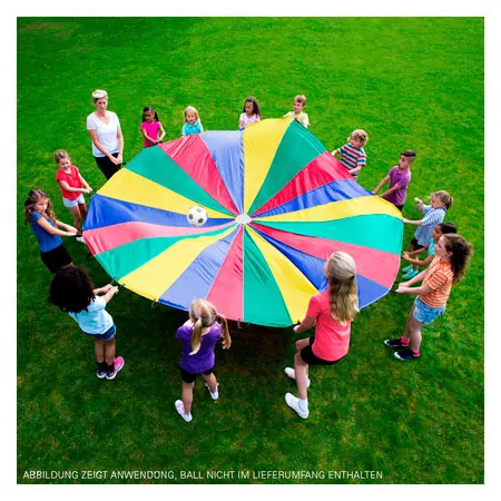 Schwungtuch,  7 m, yellow / red / green / blue