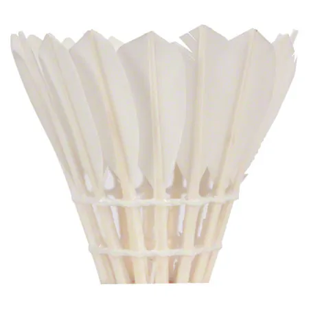 Goose feather shuttlecocks, 6 pieces