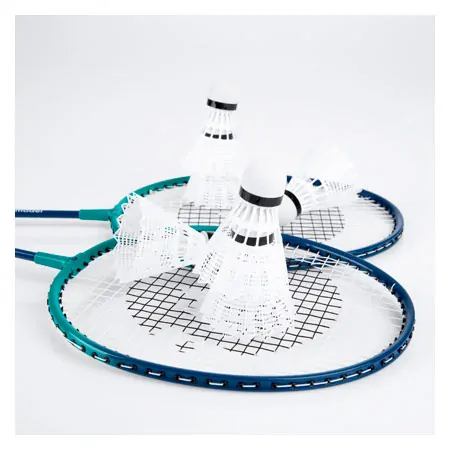 Badminton Set Standard, 2 rackets 66 cm + 6 shuttlecocks