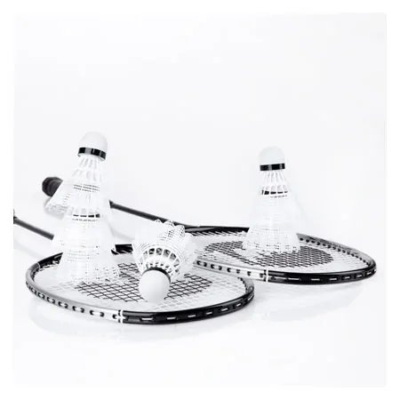 Badminton-set exclusive, 2 rackets 66 cm + 6 shuttlecocks