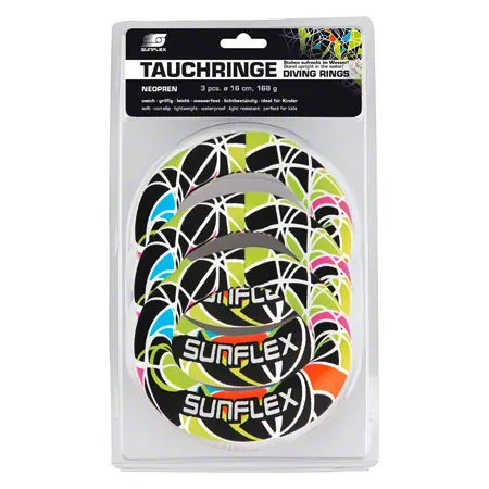 SUNFLEX Neoprene Diving Rings,  15 cm