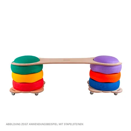 Rolling slide for stacking blocks, L x W x H 29 x 29 x 5.5 cm