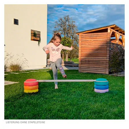 Balancing bar for stacking blocks, L x W x H 160 x 28 x 4.3cm