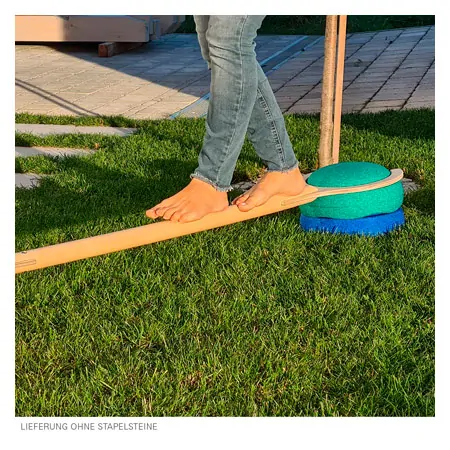 Balancing bar for stacking blocks, L x W x H 160 x 28 x 4.3cm