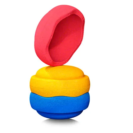 Stapelstein COLORS Set classic primary, 3 stacking stones 1x blue, 1x yellow, 1x red