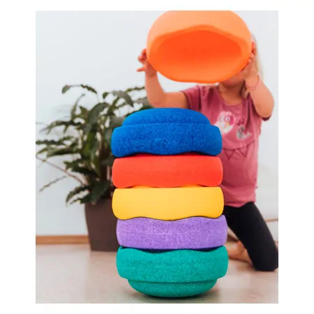 Stapelstein RAINBOW Set classic, 6 stacking stones
