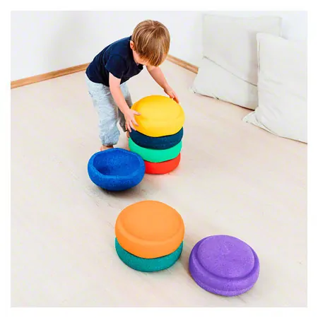Stapelstein RAINBOW Set classic, 8 stacking stones, classic + add on