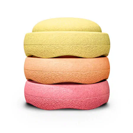 Stapelstein-set warm pastel, 3 pieces