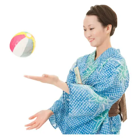 Japanese paper ball, 10 pieces  15 cm