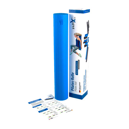 softX pilates roll   14.5 cm x 90 cm blue
