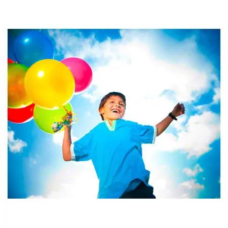 Air balloons in crystal clear capsules, 100 pieces,  15 cm