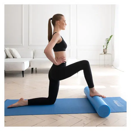 Yoga roller,  15 cm x 90 cm, blue