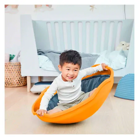 Gonge play top set, 2 pcs mini top, orange + cushion