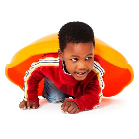 Gonge play top set, 2 pcs mini top, orange + cushion